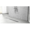 FortiFura Galeria Caniveau de douche 100cm avec grille fermée et bride de sol en acier inoxydable SW716572