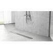 Fortifura Galeria Caniveau de douche 70cm avec grille fermée et bride de sol en acier inoxydable SW716569