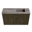 Mondiaz JOYA-DLUX 70cm toiletmeubel - kleur Shadow - Wastafel FAYE positie Rechts 1 kraangat kleur Sombra. SW1425188