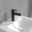 Villeroy & Boch Dawn ensemble de robinet à une poignée - noir mat SW974113
