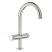 Grohe Atrio private collection Mitigeur lavabo L size avec bouton Supersteel SW930308