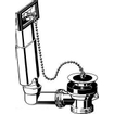 Viega gootsteen afvoer en overloopgarnituur met overloop 6/4x70 messing 0500500