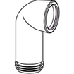 Wisa 303C coude de WC 110mm longueur 180mm avec manchon 90 blanc 0770280