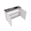 MONDIAZ TURE-DLUX Meuble toilette - 80cm - Cale - EDEN - vasque Lava - position droite - 1 trou de robinet SW1103703