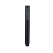 Fortifura Calvi Ensemble de douche à encastrer - rond - thermostatique - bras plafond - douche principale de 25 cm - douchette à main - flexible de douche en métal - noir mat SW1244289