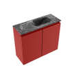 MONDIAZ TURE-DLUX Meuble toilette - 60cm - Fire - EDEN - vasque Lava - position droite - sans trou de robinet SW1103789