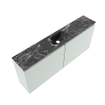 MONDIAZ TURE-DLUX Meuble WC 120 cm Greey. Lavabo EDEN Lava position milieu. Sans trou de robinet. SW1103844