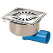 Van den Berg siphon de sol inox 146x146mm sortie latérale INOX SW389107