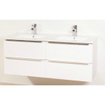 BRAUER EVO meuble 120cm Blanc 4 tiroirs SW8880