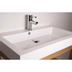 Saniclass Florence Meuble salle de bain avec miroir 100x48.5cm 1 trou pour robinetterie Blanc brillant sw6478