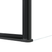 FugaFlow Eccelente Vetro Cabine de Douche - 80x120x200cm - charnières - poignée de porte - barre de stabilisation - plat - verre de sécurité clair - Noir mat SW1222666