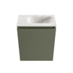 MONDIAZ TURE-DLUX meuble WC 40cm Army. EDEN lavabo Ostra position à droite. Avec 1 trou de robinet. SW1104742