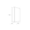 Saniclass Double Face Armoire toilette 60x70x15cm avec 1 porte gauche et éclairage LED Black Wood SW8561