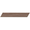 SAMPLE Terravito Elmare wand- en vloertegel - 7.5x45cm - 9mm - Rechthoek - Houtlook - Brown Chevron Mat SW735980