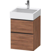 Duravit D-neo Meuble sous vasque 48.4x44.2x62.5cm 2 tiroirs Noisetier mat SW641394