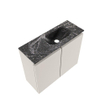 MONDIAZ TURE-DLUX Meuble toilette - 60cm - Linen - EDEN - vasque Lava - position droite - 1 trou de robinet SW1103891