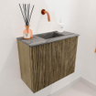 Mondiaz JOYA-DLUX 50cm meuble de toilette - couleur Dusk - Vasque FAYE position Droite Sans trou de robinet couleur Sombra. SW1426121