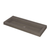 INK Dock wastafel - 100x40x6cm - 1 wasbak - 0 kraangaten - Quartz beton SW352272