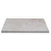 Saniclass Travertine Topblad - 60x46cm - zonder kraangaten - 1 sifon-uitsparing - gemeleerd natuursteen SW1242425