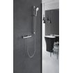 Hotbath Gringo Barre de douche complet avec douchette et flexible chrome SW71804