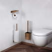 Clou Fold toiletborstelgarnituur - 35.5cm hoog - wandmodel - PVD - geborsteld brons SW917279