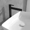 Villeroy & Boch Dawn ensemble de robinet à une poignée rehaussé - noir mat SW974135