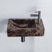 Saniclass Noche Fontein - 40x22x10cm - rechthoek - kraangat rechts - Dark Emporador TWEEDEKANS OUT14730