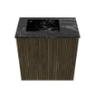 Mondiaz JOYA-DLUX 40cm toiletmeubel - kleur Shadow - Wastafel FAYE positie Links 1 kraangat kleur Lava. SW1422789