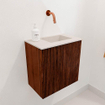 Mondiaz JOYA-DLUX Meuble de toilette 40cm - couleur Ruby - Vasque FAYE position Droite Sans trou de robinet couleur Meli. SW1425334