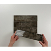 Terravito Dalmira carreau mural - 7.5x30cm - 8.6mm - Rectangle - Anthracite brillant SW159344