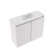 MONDIAZ TURE-DLUX meuble de toilettes 60 cm Cale. EDEN lavabo Opalo position milieu. Sans trou de robinet. SW1104191