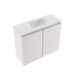 MONDIAZ TURE-DLUX Meuble toilette - 60cm - Cale - EDEN - vasque Opalo - position centrale - sans trou de robinet SW1104191