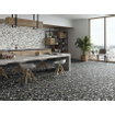 Terravito Hodoro carreau mural et de sol - 59.5x59.5cm - 9.5mm - rectifié - Terrazzo - Noir SW857381
