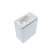MONDIAZ TURE-DLUX Meuble de WC 40 cm Clay. Lavabo EDEN Opalo position gauche. Avec 1 trou de robinet. SW1104214