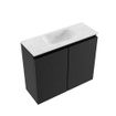 MONDIAZ TURE-DLUX Meuble toilette - 60cm - Urban - EDEN - vasque Opalo - position centrale - sans trou de robinet SW1104152