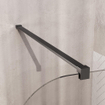 BRAUER Orion Paroi de douche à l'italienne - 100x200cm - verre transparent - traitement du verre - PVD - gunmetal brossé SW1476015