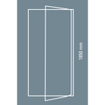 Plieger Class porte pivotante verre 3mm réversible 86/90x185cm aluminium 4283062