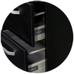 Saniclass Corestone 13 Set de meubles 100cm 2 trous pour robinetterie Black Wood SW10821