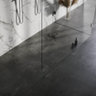 Brauer Douchegoot - 160x7x6.7cm - ondiepe vloerflens - zijuitloop - tegelinlegrooster omkeerbaar - RVS SW110922