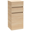 Villeroy & Boch Legato Armoire supplémentaire avec 1 porte et 2 tiroirs 87x40x35cm gauche blanc brillant 0124459