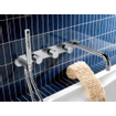 Hotbath Buddy robinet de bain encastrable thermostatique avec 2 robinets d'arrêt et bec nickel SW11305