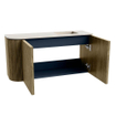 Mondiaz JOYA-DLUX 81.6cm toiletmeubel - ronding links kleur Dusk - Wastafel FAYE positie Rechts 1 kraangat kleur Meli. SW1425856