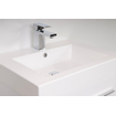 BRAUER Florence Meuble salle de bain avec miroir 100x48.5cm 1 trou pour robinetterie Blanc brillant sw6478