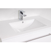 BRAUER Exclusive Line Kera Meuble salle de bain avec miroir 60cm 1 trou pour robinetterie Blanc SW739