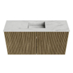 Mondiaz JOYA-DLUX 80cm toiletmeubel - kleur Dusk - Wastafel FAYE positie Midden Zonder kraangat kleur Opalo. SW1423324