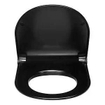 Pressalit Sway d2 abattant WC avec fermeture douce et déverrouillage rapide noir SW73281