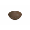 INK Otello Large vasque - 40x40x14cm Vasque à poser ronde en porcelaine - moka mat SW955793