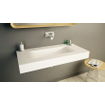 Ideavit Lavabo 100x48x11cm 0 trous de robinet Acrylique mat blanc SW408408