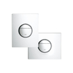GROHE Nova Cosmopolitan Plaque de commande WC small verticale/horizontale chrome 0434351