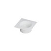 Ink ufo lavabo 48x18x48cm 0 trous pour robinet 1 lavabo porcelaine blanc brillant SW207469